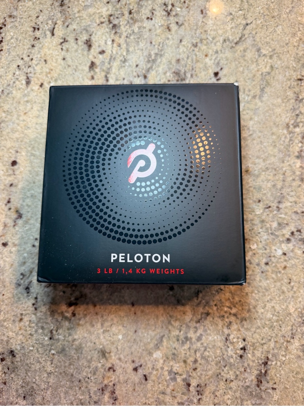Peloton Black Box with Red Logo Accent